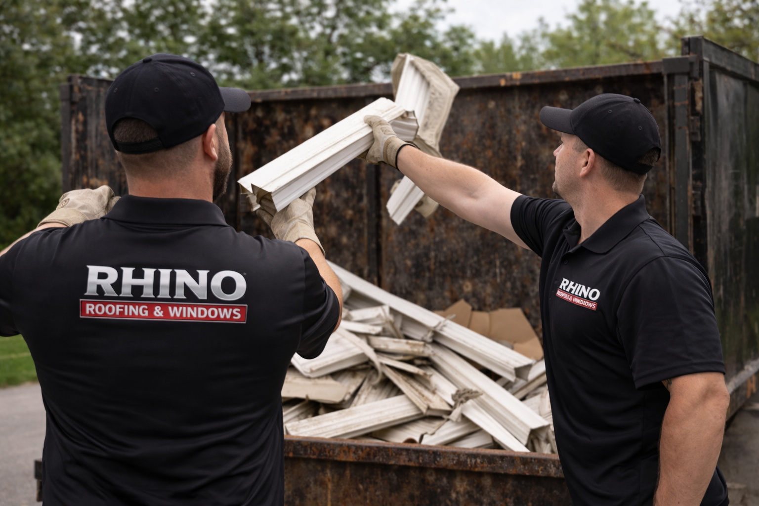 Completed roofing project